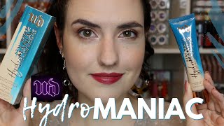 Urban Decay HYDROMANIAC Tinted Glow Hydrator Foundation  DRY SKIN Wear Test  Review [upl. by Thirza]