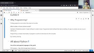 Python Class 001 [upl. by Lidda462]