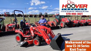 NEW CS 20 Series Kioti Tractor Walkaround at Hoover Tractor Mifflinburg PA [upl. by Viridi]