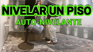 NIVELAR ðŸ“ un PISO de concreto AUTONIVELANTE FACIL [upl. by Namharludba]