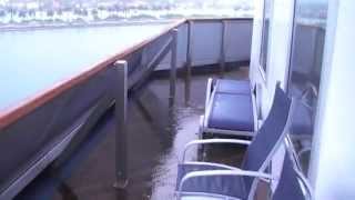 Carnival Glory cabin 8448 aft wrap balcony [upl. by Blossom]