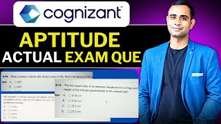 Cognizant Aptitude Actual Questions  Cognizant Aptitude Assessment Cognizant CIS Role [upl. by Laresa552]