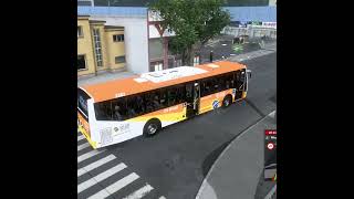 City Bus Drive SimulatorHeavy Rainbussimulatorscania citybusgame shortsyoutubesimulatorgames [upl. by Atiruam]