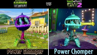 ALL CHOMPER COMPARISON  Plants vs Zombies GW  GW2 [upl. by Ynaffi]