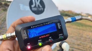 Solid SF252 Digital Satellite dB Meter Unboxing and review  How to Use  JK Dish Info [upl. by Cypro]