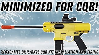 Most Compact AEB Xfoxgames BK1SBK2S CQB Kit Installation and Firing [upl. by Mikey808]