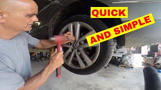 How to remove a locking lug nut without a key quick and easy [upl. by Tiram780]