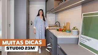 TOUR STUDIO 23m²  APARTAMENTO PARA LOCAÇÃO TEMPORÁRIA EM SÃO PAULO [upl. by Gnni]