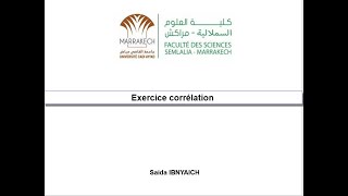 Exercice Corrélation [upl. by Einamrej]