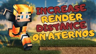 How to Increase a Render Distance on Aternos Minecraft  Minecraft Tutorial 2024 [upl. by Ajet188]