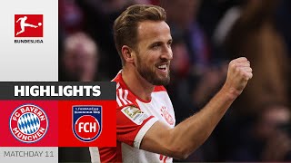 FC Bayern München  1 FC Heidenheim 42  Highlights  Matchday 11 – Bundesliga 202324 [upl. by Enilatan]