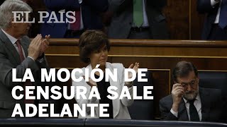 La votación de la MOCIÓN DE CENSURA PEDRO SÁNCHEZ ya es PRESIDENTE [upl. by Pilif]