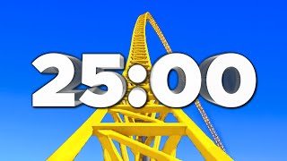 25 Min Countdown Timer Roller Coaster 🎢 [upl. by Delphina362]