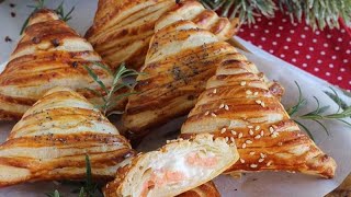 SFOGLIATELLE SALATE VELOCI AL SALMONE [upl. by Deehsar]