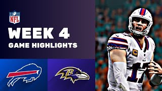 Ravens vs Bills Highlights  Week 4 Sunday Night Football Recap [upl. by Neeven530]