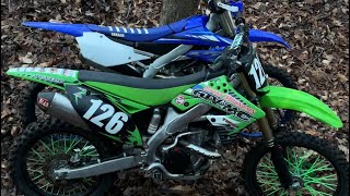 2020 yz250f and 2012 kx250f hitting hills [upl. by Bebe600]