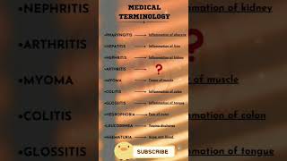 Medical Terminology  do you know the answer  write answer in comment box [upl. by Sonitnatsnoc393]