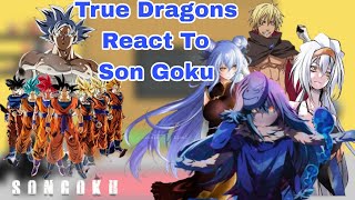 True Dragons React To Son Goku  Gacha Reaction [upl. by Wardieu934]