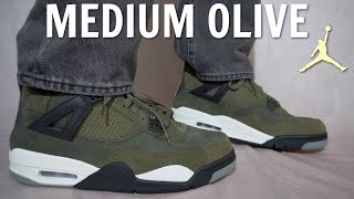 These will SURPRISE you  Jordan 4 Craft SE Medium Olive Review amp On Feet  How to Style [upl. by Ermanno]