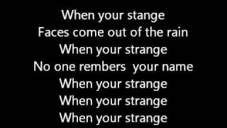 the doors people are strange lyrics [upl. by Anah]