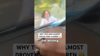 🚨🤣 KAREN ALMOST GETS RUN OVER BY THIS DELIVERY TRUCK comedy karen funnyshorts [upl. by Nnaeoj571]