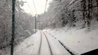 150131 Train  En Cabine de Chambery à Bourg St Maurice [upl. by Dasi]