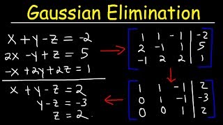 Gaussian Elimination amp Row Echelon Form [upl. by Corilla]