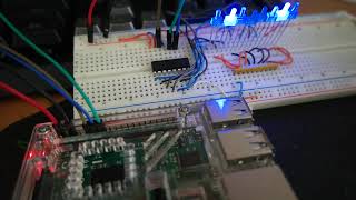 Raspberry Pi and 74HC595 Shift Register [upl. by Hoeg826]