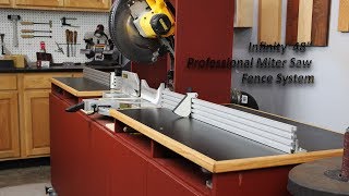 Infinity Tools 48quot Professional Miter Saw Fence System [upl. by Akeit]