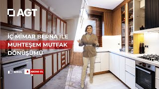 İç Mimar Berna AGT ile Mutfak Yeniledi AGT Duvar Profili İle Mutfak Yenileme [upl. by Shanna]