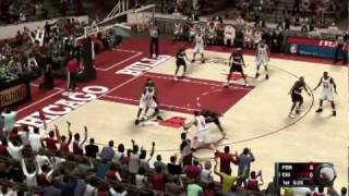 NBA 2K11 Gameplay Blazers  Bulls 1992 NBA Finals [upl. by Noseyt]