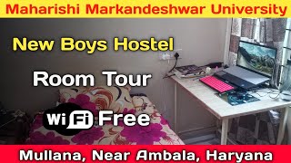 Maharishi Markandeshwar University Boys Hostel Room Tour  mmdeemedtobeuniversity [upl. by Weinshienk309]