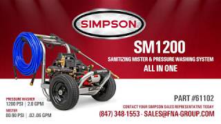 Pressure Washer Product Review Simpson Professional SM1200 Mister [upl. by Daas575]