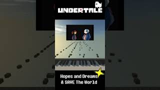 UNDERTALE  Hopes and DreamsSAVE The World part 14 Minecraft Noteblockshorts undertale asriel [upl. by Basham]