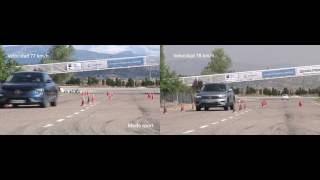 Talisman vs Tiguan prueba del alce y slalom comparativa [upl. by Eben]