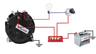 Valeo 12v 90A Car Alternator Wiring Diagram  how to wiring valeo alternator [upl. by Eskil485]