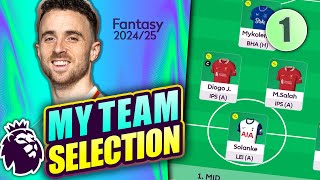 FPL GW1  TEAM SELECTION  Fantasy premier league tips 202425 [upl. by Waneta]