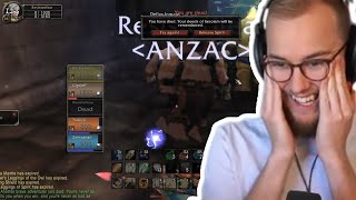 They died in STOCKADES as lvl 38  Guzu reacts to HC deaths [upl. by Dlopoel]