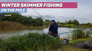 Winter Skimmer Fishing on the pole with Andy Bennett at Partridge Lakes [upl. by Hodge325]