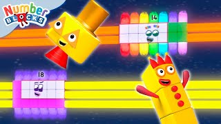 Finish Sequence and Patterns 🧩  123 Learn to Count  Maths Cartoons for Kids  Numberblocks [upl. by Jeavons]