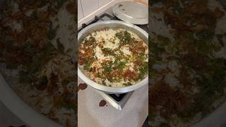 Egg biryani🤌🏻🥰cooking satisfying briyani abroad telugufoodie telugu ytshorts ytshort yt [upl. by Bencion734]