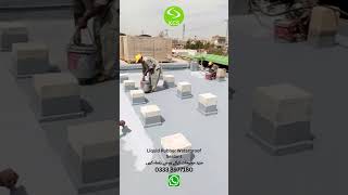 Liquid Rubber Waterproofing Coating  Concrete Roof Waterproofing [upl. by Kampmann]