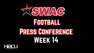 2024 SWAC Football Press Conference  Week 14 [upl. by Ycniuqal]