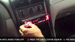 How To Set Clock on Pioneer Car Radio [upl. by Ainatit]