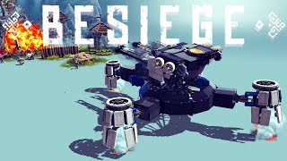 Besiege  Futuristic Hover Tank Real Grappling Hook amp The Best Helicopter  Besiege Best Creations [upl. by Fording]