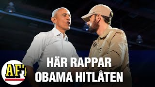 Obama rappade Eminem på demokraternas kampanjmöte [upl. by Ingelbert227]