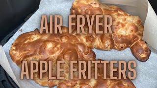 Fall Apple Fritters  Air Fryer Fritter Recipe [upl. by Nylad]