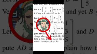 i was doing my linear algebra homework and guiltygear aba linearalgebra math [upl. by Mctyre872]