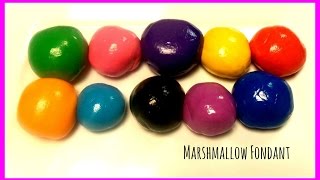 How to Make MARSHMALLOW FONDANT amp Color [upl. by Ally356]