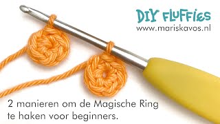 Twee manieren om een Magische ring te maken voor beginners  Nederlands [upl. by Latsyrhc]